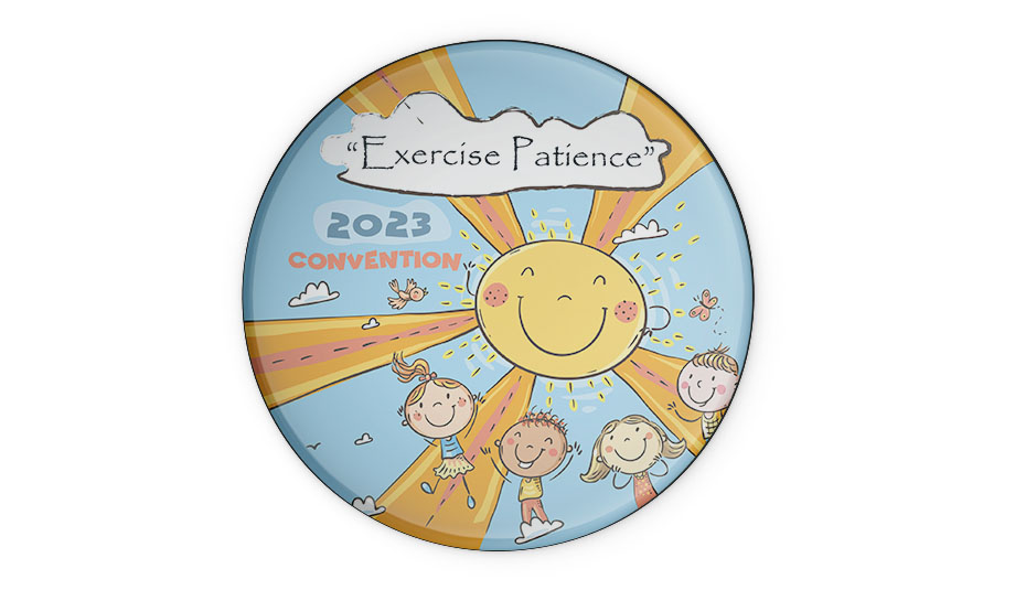 Exercise Patience 2023 Regional Convention Button Pins Party Pack! Con -  The Best Life Ever Shop