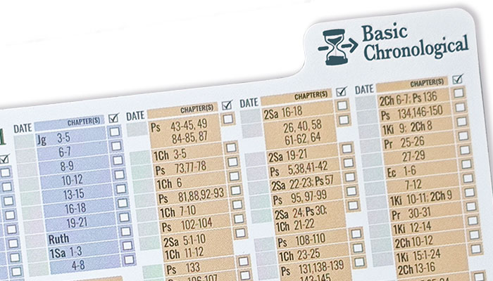 Basic Chronological Bible Reading Schedule